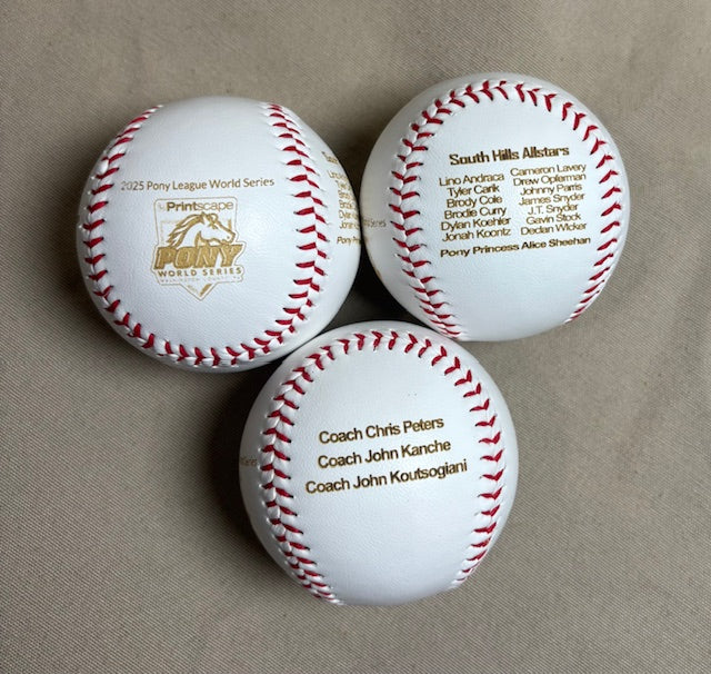 ENGRAVED BASEBALL