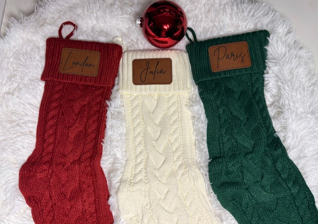 STOCKINGS / LEATHER PATCHES ENGRAVED