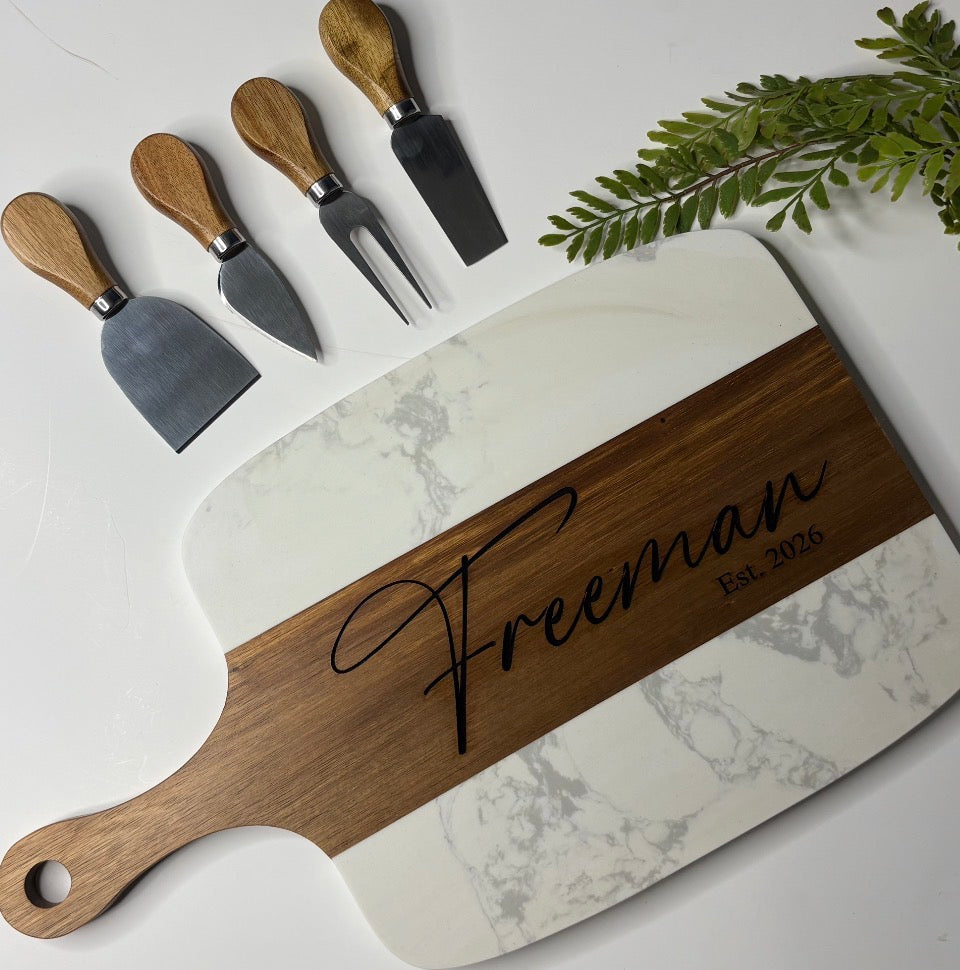 CUSTOM CUTTING BOARDS AND UTENSIL