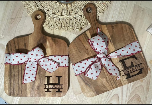 monogram cutting board