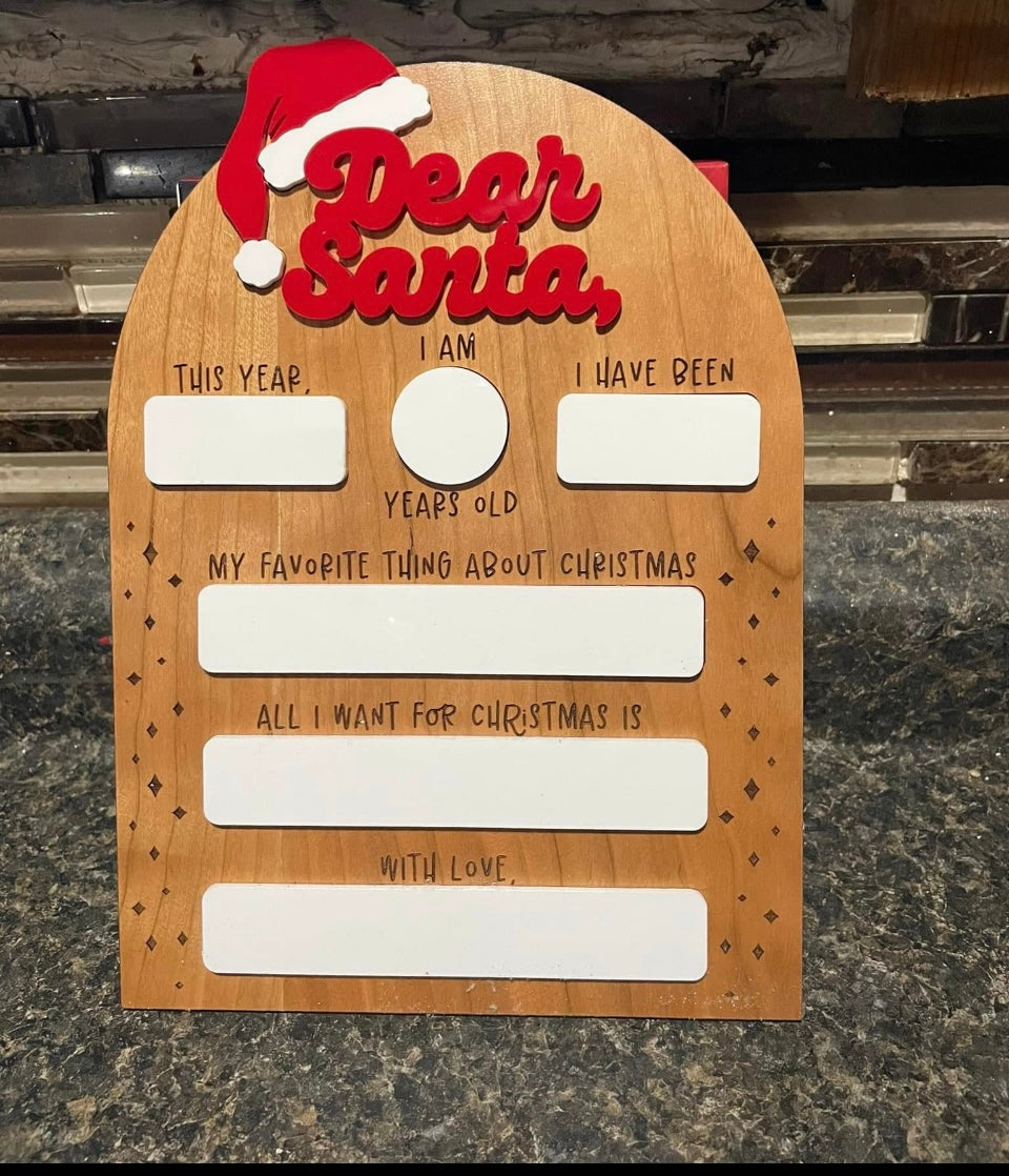 DEAR SANTA SIGN