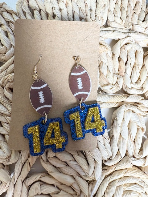 FOOTBALL EARRINGS