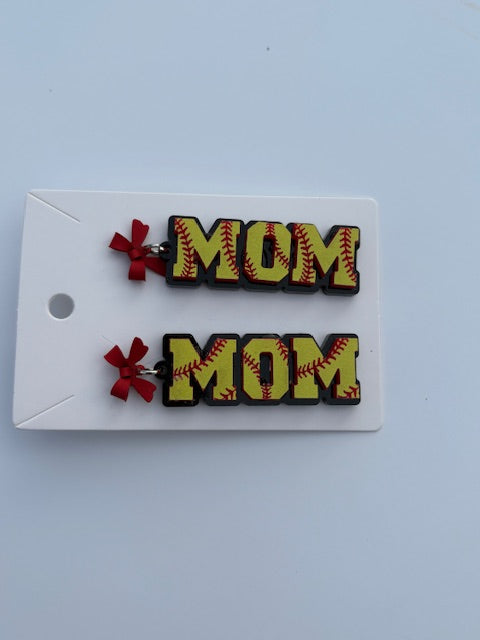 SOFTBALL MOM EARRINGS